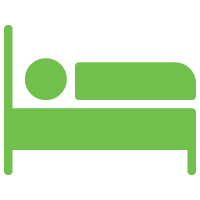 ICON: person sleeping in bed