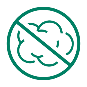 ICON: Organic binder free – no smoke or fumes