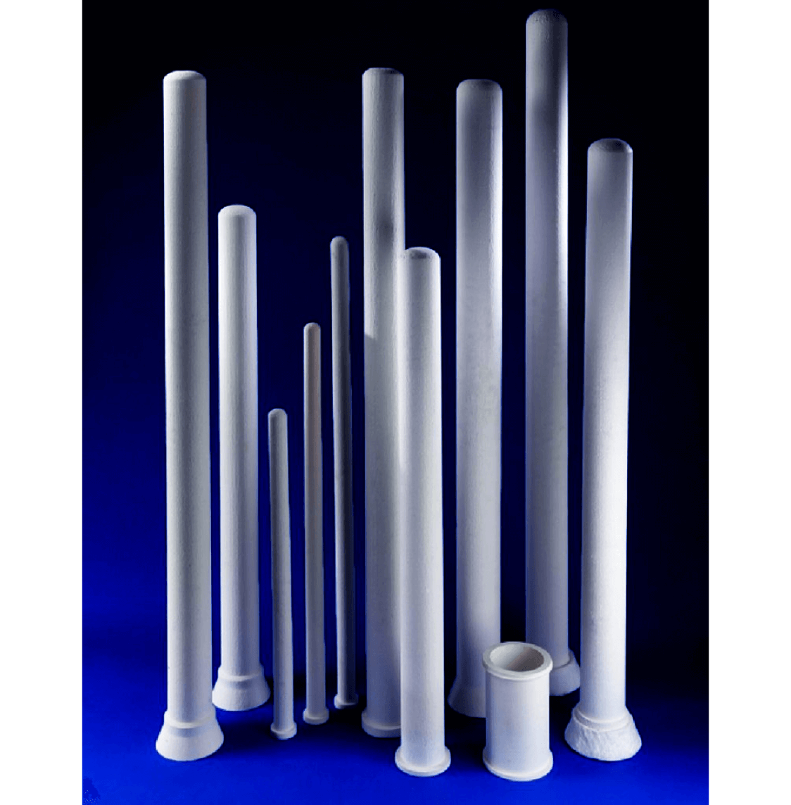 purefrax tubes standing on a flat surface